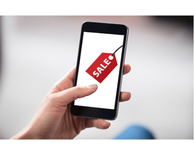 Color tag sale text message for Goodwill (400 × 350 px)