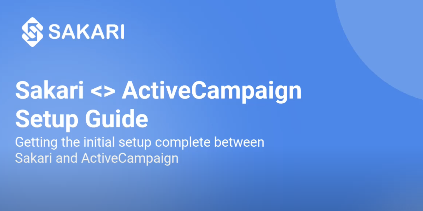ActiveCampaign Setup Video
