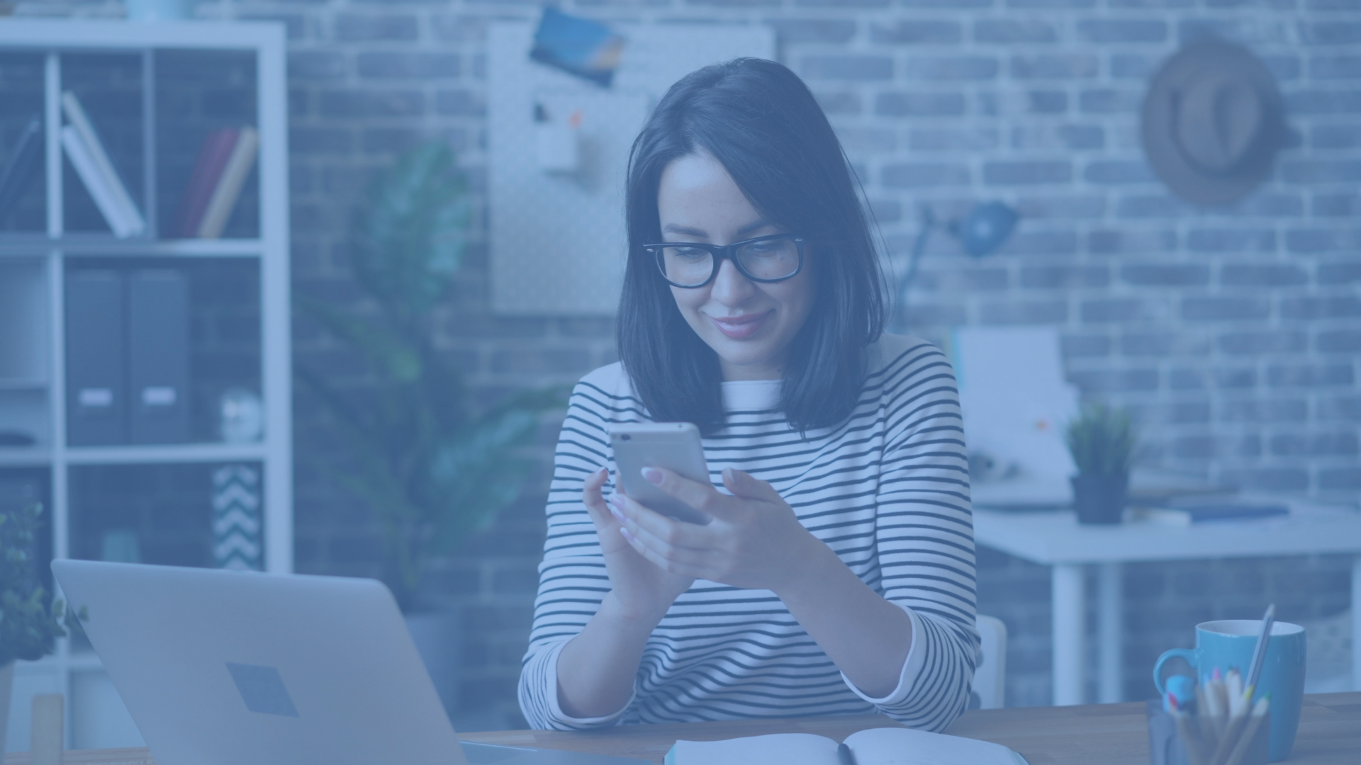 business person receiving SMS marketing message via hubspot