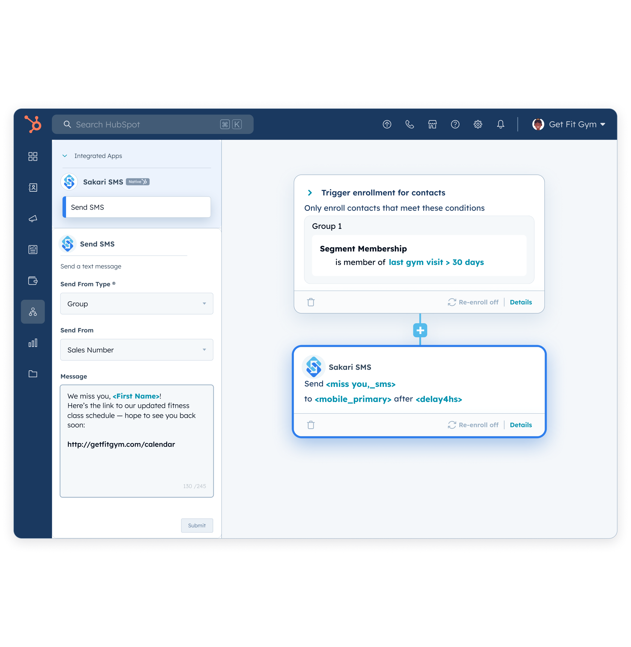 hubspot-sakari-workflows